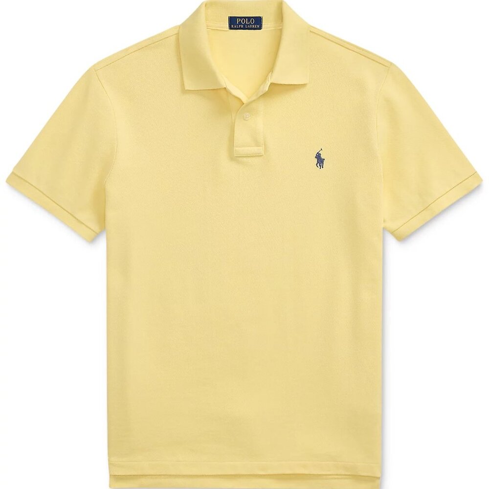 NWT Polo Ralph Lauren Men's Big & Tall Classic-Fit Mesh Polo Wicket Yellow 2XB - Picture 7 of 10